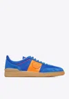 Valentino Multicolor Split Leather And Leather Upvillage Sneakers In Blue