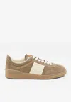 Valentino Upvillage Low-top Suede Sneakers In Neutral