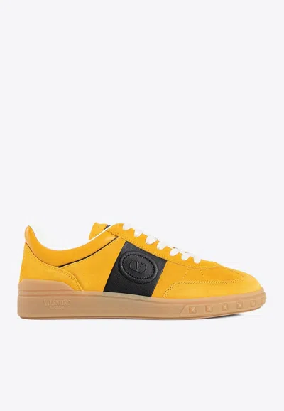 VALENTINO GARAVANI UPVILLAGE LOW-TOP SUEDE SNEAKERS
