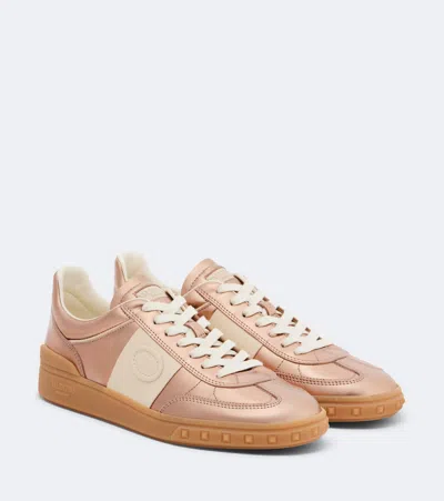 Valentino Garavani Valentino Upvillage Leather Sneaker In Animal Print