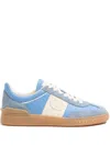Valentino Upvillage Sneaker In Crust Leather With Nappa Calfskin Leather Band