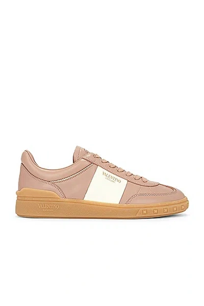 Valentino Garavani Valentino Upvillage Leather Sneaker In Beige