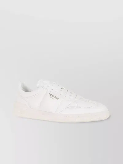 Valentino Garavani Upvillage Sneaker Stud Detail Leather Sole In White