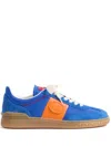 Valentino Multicolor Split Leather And Leather Upvillage Sneakers In Blau