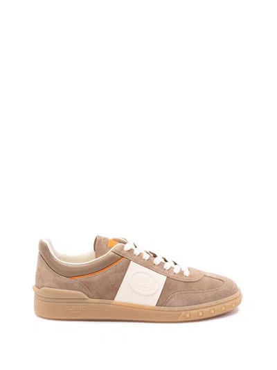 Valentino Garavani Upvillage Low-top Suede Sneakers In Neutral