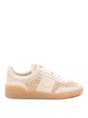 Valentino Garavani Upvillage Sneakers In Woven Raffia In Multi