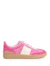 Valentino Velcro Sneakers In Cyclamen And Pink