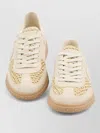 Valentino Garavani Upvillage Sneakers In Woven Raffia In Brown