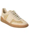 Valentino Garavani Upvillage Sneakers In Woven Raffia In Multi