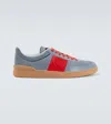 Valentino Garavani Low Top Upvillage Sneaker In Split And Nappa Calfskin In Multi