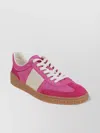 Valentino Upvillage Embossed Leather-trimmed Paneled Suede Sneakers