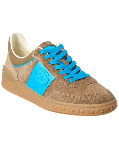 Valentino Garavani Upvillage Suede Sneakers In Multi