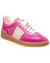 Valentino Upvillage Suede Sneaker In Pink