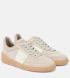 Valentino Garavani Upvillage Suede Sneakers In Beige