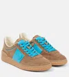 Valentino Upvillage Suede Sneakers In Brown