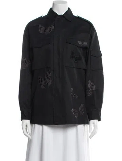 Pre-owned Valentino Utility Jacket In Black