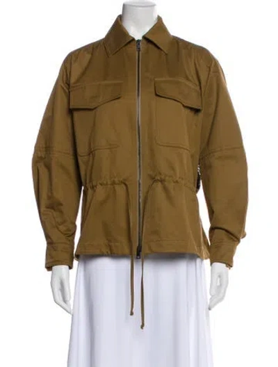 Pre-owned Valentino Utility Jacket In Green