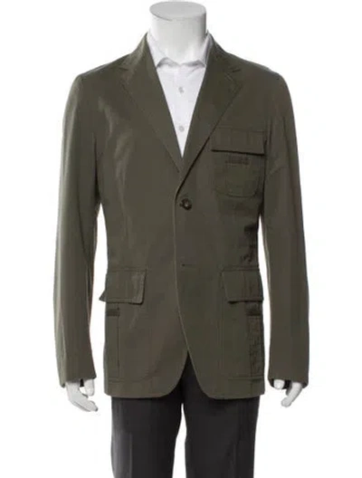 Pre-owned Valentino Utility Jacket In Green