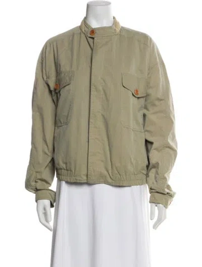 Pre-owned Valentino Utility Jacket In Green