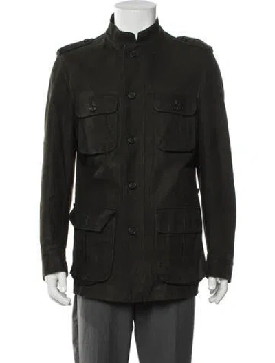 Pre-owned Valentino Utility Jacket In Green