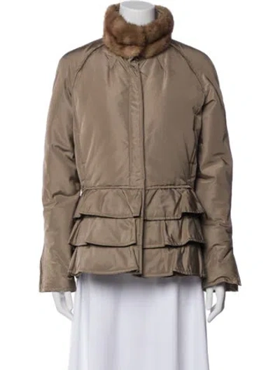 Pre-owned Valentino Utility Jacket In Neutral