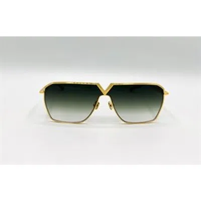 Valentino V - Goldshield Green Gradient Pilot Unisex Sunglasses Vls-137 C 134