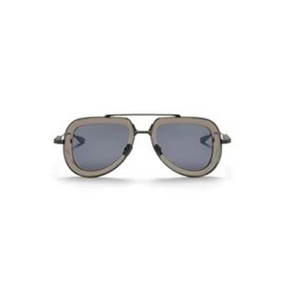 Valentino V - Lstory Grey Flash Mirror Pilot Unisex Sunglasses Vls-129 B 50 In Neutral