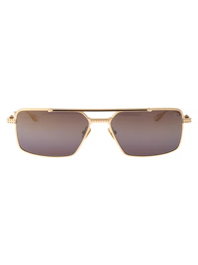 Valentino V - Sei Sunglasses In 111b Gld - Brn