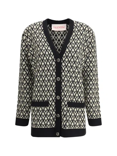 Valentino Knitwear Logo In Multicolor