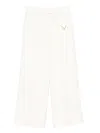 Valentino V-detail Pocket Trousers In White