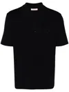 Valentino Logo Cotton-blend Polo Shirt In Blue