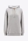 Valentino Oversized Hoodie With Hood In Gray