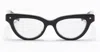 Valentino V-essential Ii Cat-eye Glasses In Shiny Black