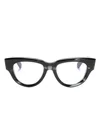 Valentino V Essential Iii Cat-eye Frame Glasses In Black