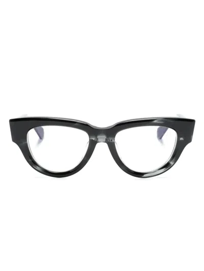 Valentino Garavani V Essential Iii Cat-eye Frame Glasses In Black