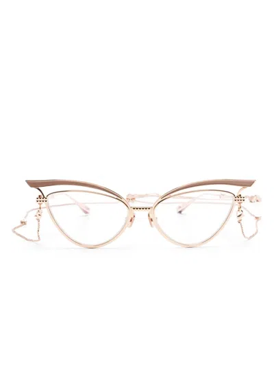 Valentino Garavani V-glassliner Cat-eye Glasses In Pink