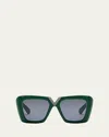 Valentino V-gold Ii Acetate Butterfly Sunglasses