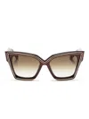 Valentino V-grace Butterfly-frame Sunglasses In 红色