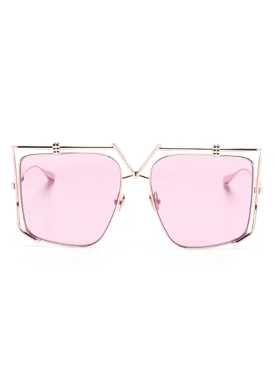 Valentino V-light Oversize-frame Sunglasses In Rosa