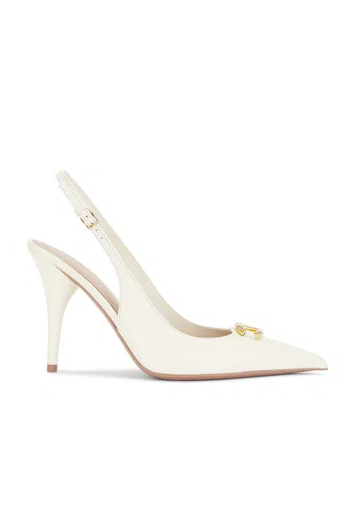 Valentino Garavani V Logo 100 The Bold Edition Pump Heel In Ivory