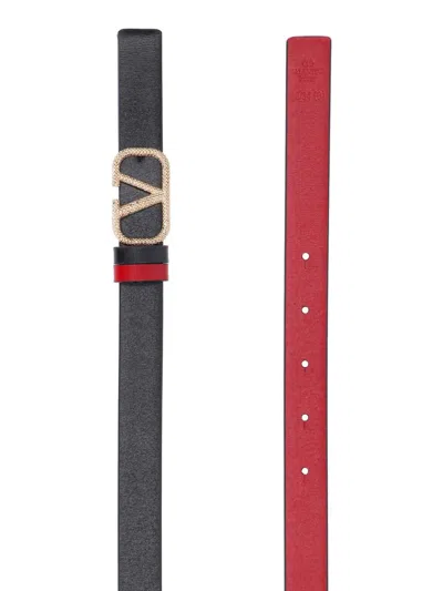 Valentino Garavani V Logo Bold Edition Belt In Multi
