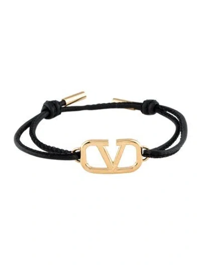 Pre-owned Valentino Garavani V Logo Bracelet, 7" In Multi