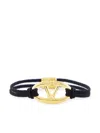 Valentino V Logo Bracelet In Black