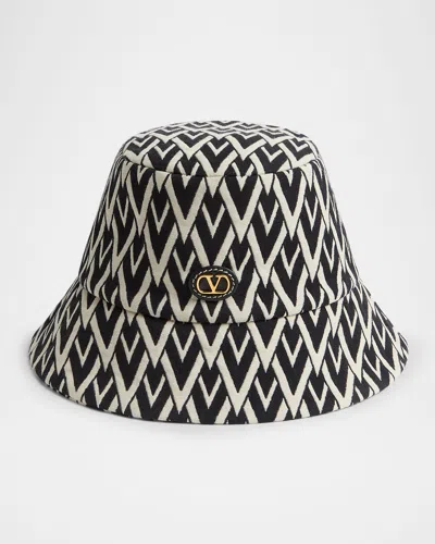 VALENTINO GARAVANI V-LOGO BUCKET HAT