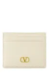 Valentino V Logo Card Holder In White