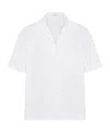 Valentino Toile Iconographe Pattern Cotton Poplin Bowling Shirt In White