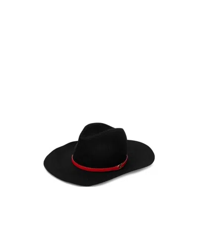 Valentino Garavani V Logo Fedora In Black