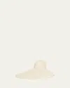 Valentino V-logo Large Brim Hat In Dqv Sbiancato