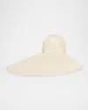 Valentino V-logo Large Brim Hat In Dqv Sbiancato
