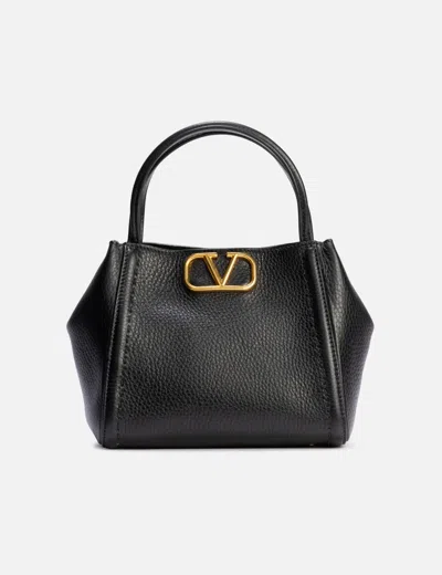 Valentino Garavani V Logo Leather Bag